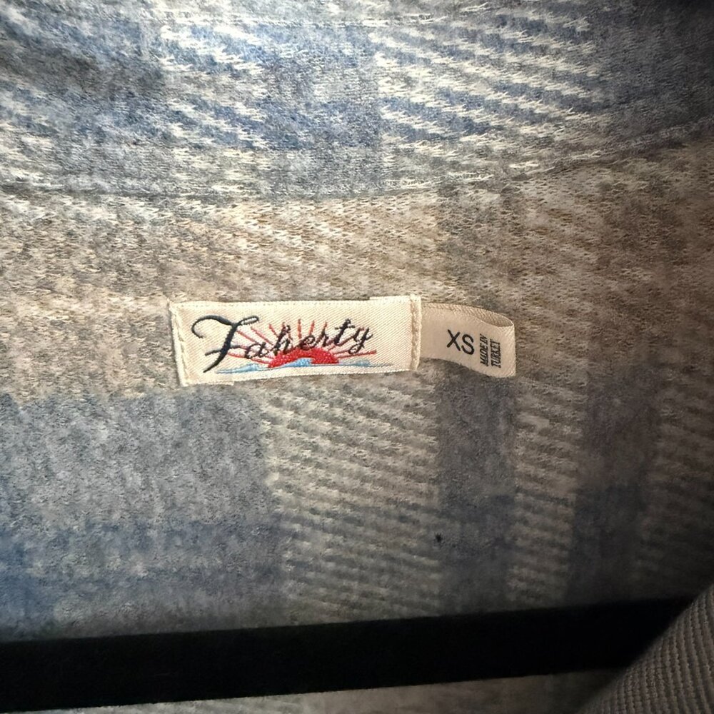 Faherty Legends Flannel Shirt Like New Size XS - Picture 4 of 5